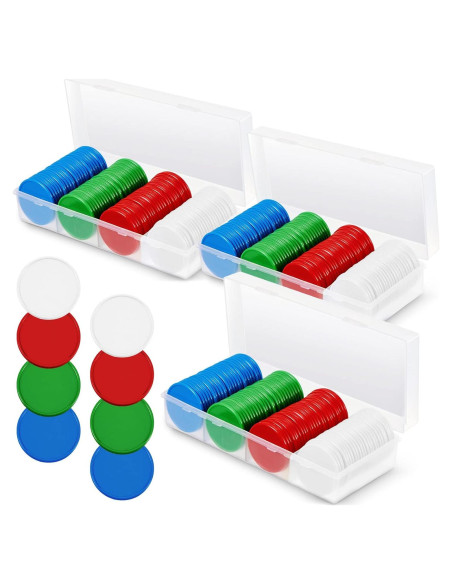 Fichas de Póker Lewtemi 300 Pcs 3.68 cm Colores Variados Fichas de Póker Lewtemi 300 Pcs 3.68 cm Colores Variados