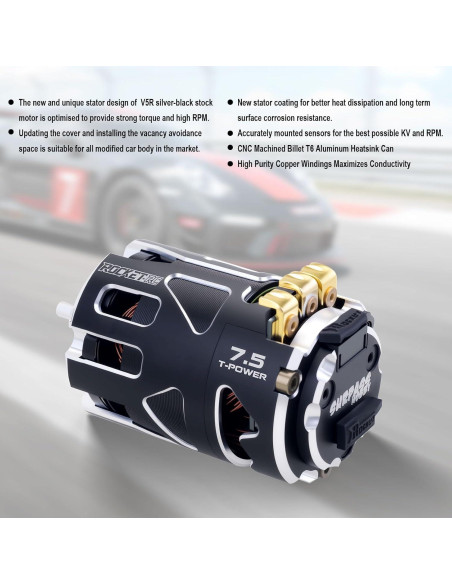 Motor Sin Escobillas Surpass Hobby 540 V5R 3.5T para Coche RC 1:10 Motor Sin Escobillas Surpass Hobby 540 V5R 3.5T para Coche RC 1:10
