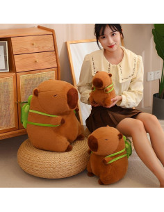 Juguete de Peluche Capibara JPORSHU 40.64cm con Mochila 2