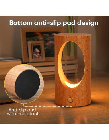 Luz Nocturna Recargable LONRISWAY LED Táctil para Bebés