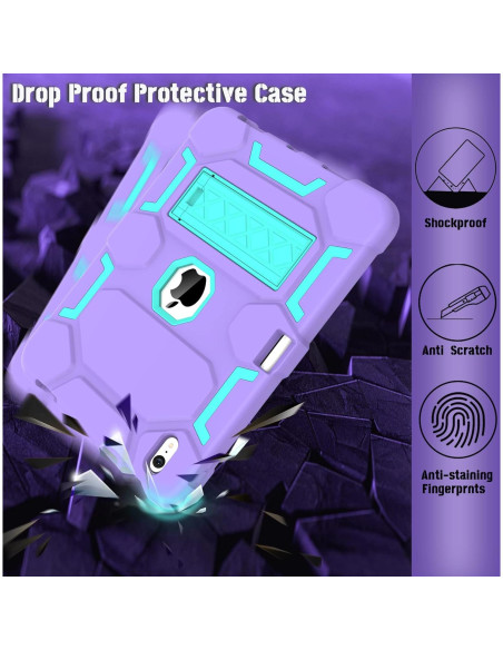 Funda CCMAO para iPad 10.9" y 11" 2022-2025, Morado+Verde Funda CCMAO para iPad 10.9" y 11" 2022-2025, Morado+Verde