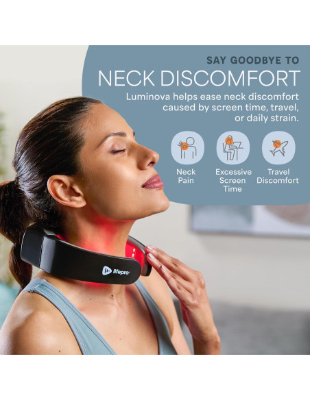 Terapia de Luz Roja LifePro para Cuello Compacto 3 Modos Terapia de Luz Roja LifePro para Cuello Compacto 3 Modos