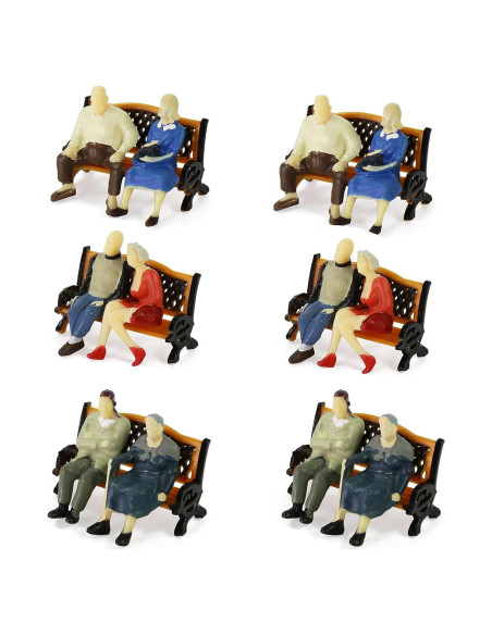 Personas y bancos a escala O EVEMODEL para diorama 1:50 Personas y bancos a escala O EVEMODEL para diorama 1:50