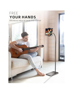 Soporte de Piso Ajustable LanPavilion para iPad y Tabletas 2