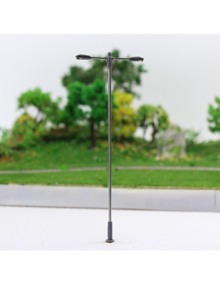 Poste de Luz de Ferrocarril Evemodel LQS12 10 Pcs LEDs Blancos Poste de Luz de Ferrocarril Evemodel LQS12 10 Pcs LEDs Blancos