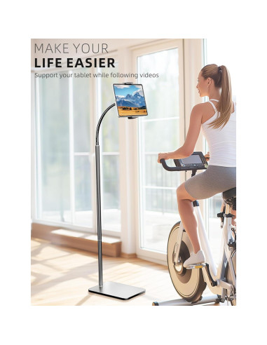 Soporte de Piso Ajustable LanPavilion para iPad y Tabletas
