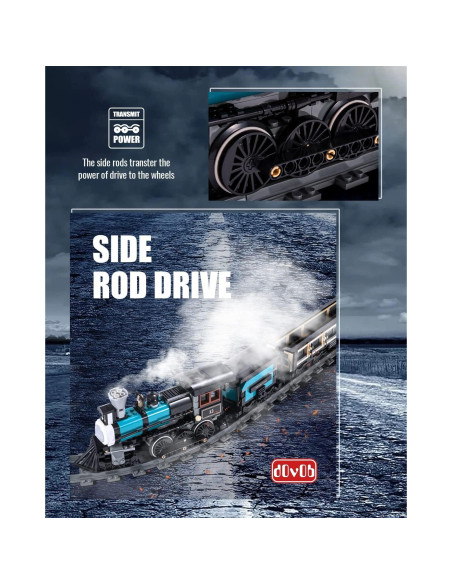Kit de Construcción Tren de Vapor dOvOb TH10 560 Piezas Kit de Construcción Tren de Vapor dOvOb TH10 560 Piezas