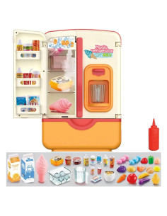 Refrigerador de Juguete con Música y Luz - Spray Rojo