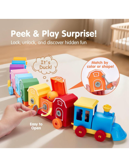 Set de Tren Montessori Hahaland con Animales y Títeres - 30.5x20.5cm Set de Tren Montessori Hahaland con Animales y Títeres - 30.5x20.5cm