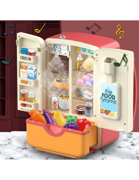 Refrigerador de Juguete con Música y Luz - Spray Rojo Refrigerador de Juguete con Música y Luz - Spray Rojo