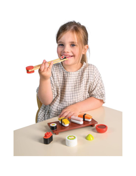 Set de Sushi de Madera Mentari - 11 Piezas para Niños 3+ Set de Sushi de Madera Mentari - 11 Piezas para Niños 3+