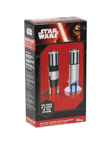 Molino de Sal y Pimienta Eléctrico Uncanny Brands Star Wars Molino de Sal y Pimienta Eléctrico Uncanny Brands Star Wars