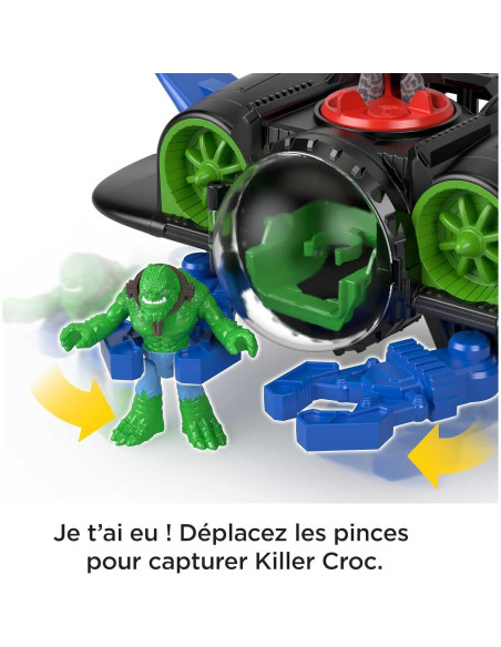 Fisher-Price Batsub de Batman con figura K. Croc para niños 3-8 años Fisher-Price Batsub de Batman con figura K. Croc para niños 3-8 años