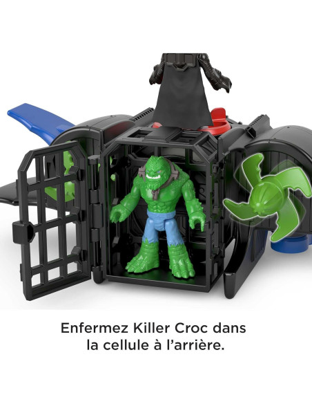 Fisher-Price Batsub de Batman con figura K. Croc para niños 3-8 años Fisher-Price Batsub de Batman con figura K. Croc para niños 3-8 años