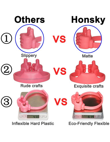 Soporte para Teléfono Honsky Multiángulo Morado 2 Piezas