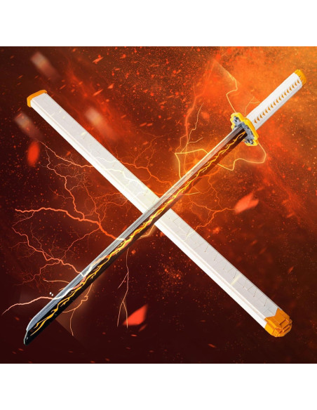Conjunto de Espada Zenitsu Demon Slayer 99 cm con Soporte Conjunto de Espada Zenitsu Demon Slayer 99 cm con Soporte