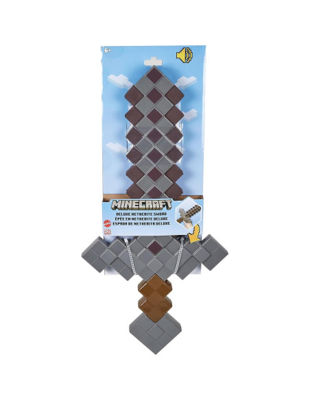 Espada de Netherite Deluxe Mattel para niños - Juguete Minecraft Espada de Netherite Deluxe Mattel para niños - Juguete Minecraft