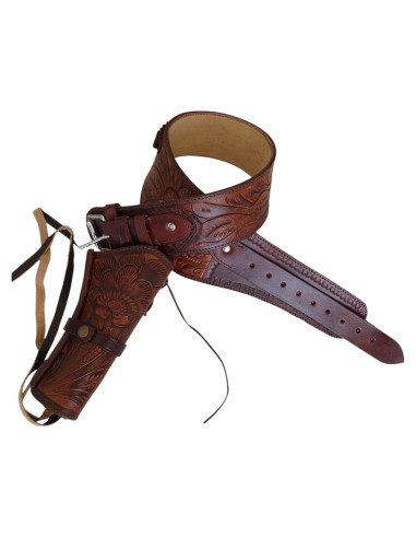 Cinturón de Cuero de Grano Completo Stockhorn para Revólver .44/.45