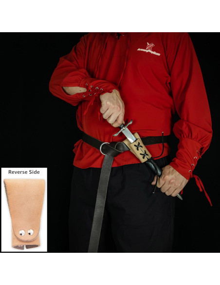 Funda de Daga de Cuero Genuino Réplicas de Armory - Ajustable Funda de Daga de Cuero Genuino Réplicas de Armory - Ajustable