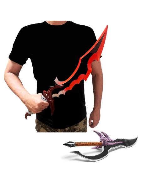 Conjunto de Espadas de Espuma LALAPORT 66 cm para Cosplay Conjunto de Espadas de Espuma LALAPORT 66 cm para Cosplay