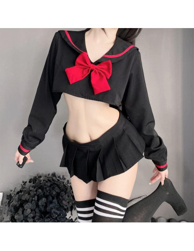Conjunto de Ropa Interior Sexy Marinera Escolar Temptshow