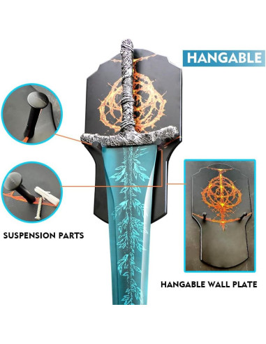 Espada Grande de Luna Oscura Mehaimes 121 cm Acero Inoxidable