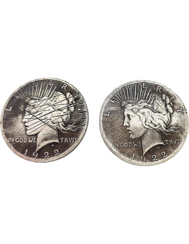 Moneda de Dos Caras ASVP Shop - Réplica de Batman con Rasguño