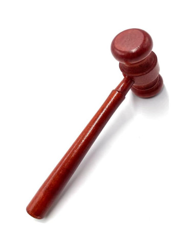 Mazo de Juez de Madera Aliotech para Disfraz de Halloween