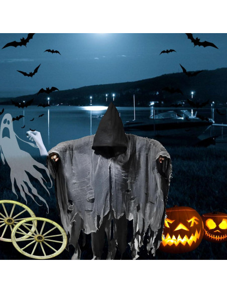 Capa Medieval de Halloween Unisex Negra y Blanca 150 cm Capa Medieval de Halloween Unisex Negra y Blanca 150 cm