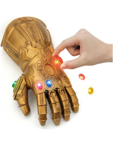 Guantelete de Thanos PVC con LED desmontable - Cosplay Halloween