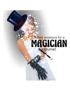 Guantes de Vestir Negros Skeleteen - Guantes Cortos de Moda 2