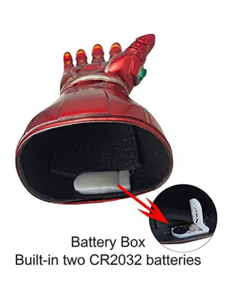 Guante de Cosplay LED Infinity Gauntlet para Niños - Rojo Guante de Cosplay LED Infinity Gauntlet para Niños - Rojo
