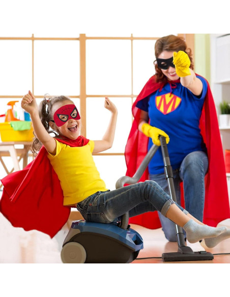 Capa y Máscara de Superhéroe para Niños NuGeri - Doble Cara Capa y Máscara de Superhéroe para Niños NuGeri - Doble Cara