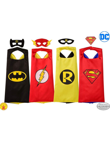 Conjunto de Disfraz de Superhéroe Rubie's para Niños - 4 Capas y 3 Máscaras