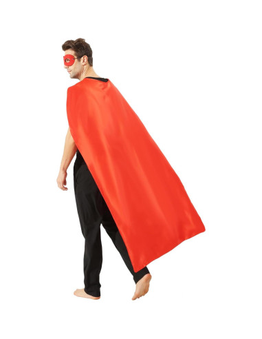 Capa y Máscara de Superhéroe Kidsfere para Adultos - Disfraz Halloween