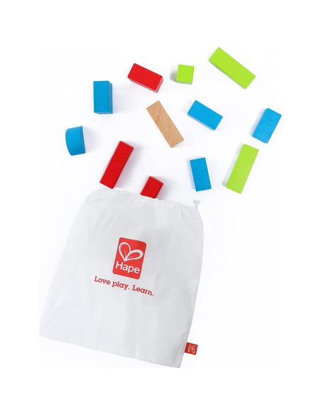 Bloques de Madera Hape - Set Educativo 50 Piezas Colores Brillantes Bloques de Madera Hape - Set Educativo 50 Piezas Colores Brillantes