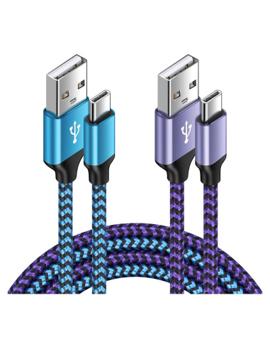 Cable de carga rápida USB A a Tipo C 6FT 2 Pack HopePow