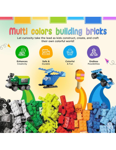 Juego de Bloques de Construcción 1000 Piezas THEBRIXKING