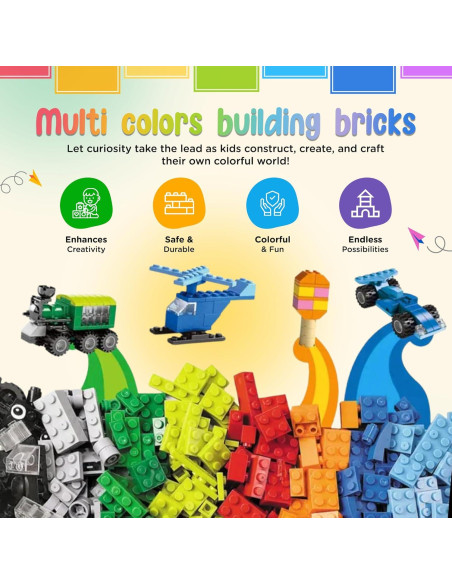 Juego de Bloques de Construcción 1000 Piezas THEBRIXKING Juego de Bloques de Construcción 1000 Piezas THEBRIXKING