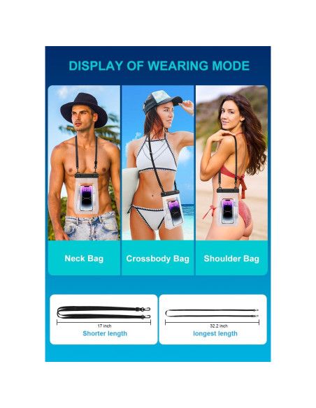 Funda Impermeable Flotante Kebrela para Teléfono 7.2'' Funda Impermeable Flotante Kebrela para Teléfono 7.2''