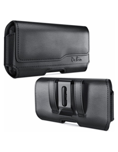 Funda DeBin para Samsung Galaxy S24 S23 S22 con Clip Negro