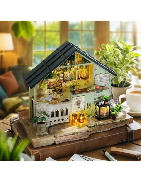 Kit Casa Miniatura DIY CUTEROOM Estudio de Plantas 23x13x18.5cm Kit Casa Miniatura DIY CUTEROOM Estudio de Plantas 23x13x18.5cm