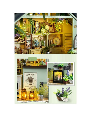 Kit Casa Miniatura DIY CUTEROOM Estudio de Plantas 23x13x18.5cm