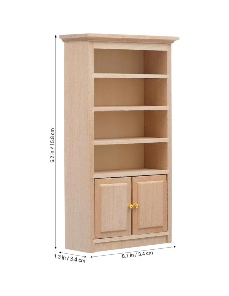 Estante Miniatura de Madera VICASKY 1:12 para Casa de Muñecas Estante Miniatura de Madera VICASKY 1:12 para Casa de Muñecas