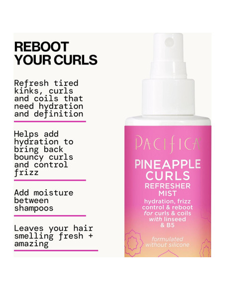 Nebulizador Refrescante de Rizos Pacifica 113 ml - Hidratante Vegano Nebulizador Refrescante de Rizos Pacifica 113 ml - Hidratante Vegano