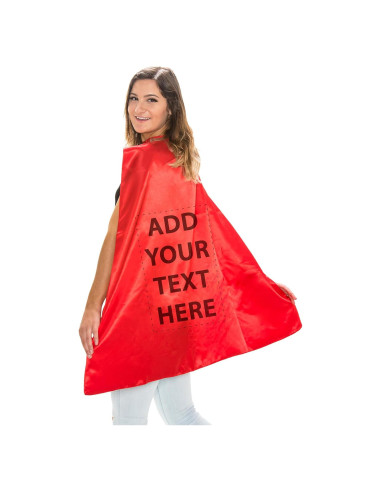 Capa Personalizada de Superhéroe Reversible 100% Poliéster