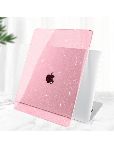 Funda DONGKE para MacBook Air 13" 2021-2018 Rosa Brillante Funda DONGKE para MacBook Air 13" 2021-2018 Rosa Brillante