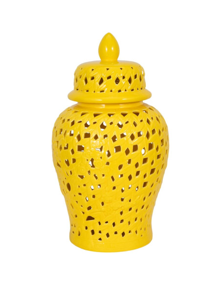 Tarro Decorativo Sagebrook Home 61 cm Amarillo Cerámica Tarro Decorativo Sagebrook Home 61 cm Amarillo Cerámica
