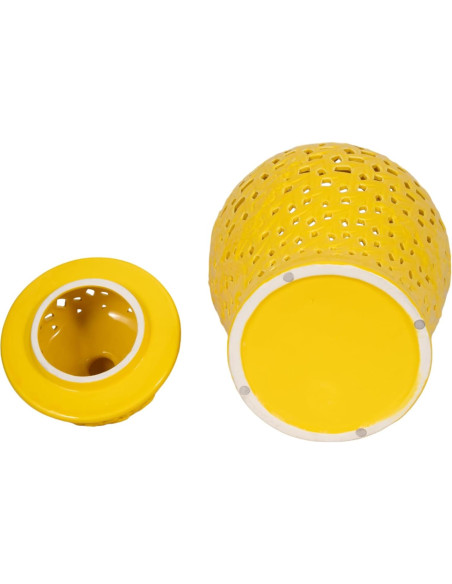 Tarro Decorativo Sagebrook Home 61 cm Amarillo Cerámica Tarro Decorativo Sagebrook Home 61 cm Amarillo Cerámica