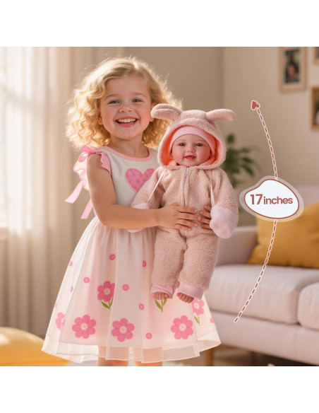 Muñeca de Bebé Realista BABESIDE 43cm con Accesorios Muñeca de Bebé Realista BABESIDE 43cm con Accesorios